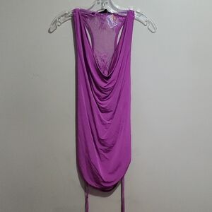 Guess Open Back With Lace Insert Top Size Small